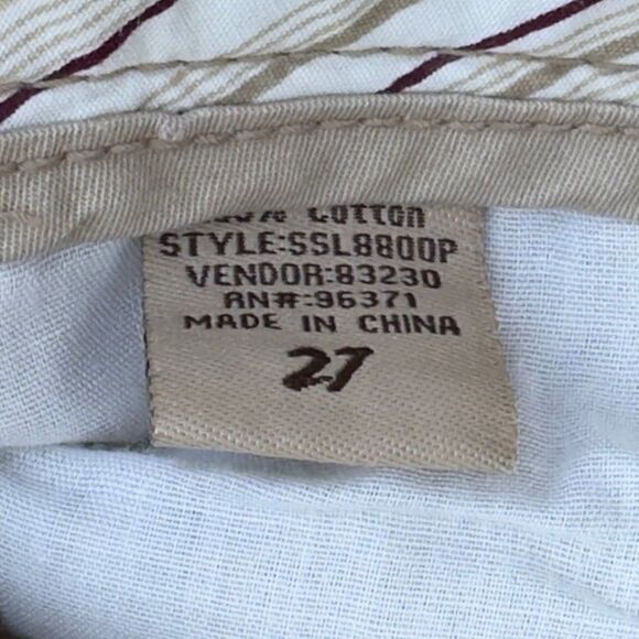 BKE Sam Convertible Khaki Paint Splatter Pants Women's 27x33 - Picture 4 of 10